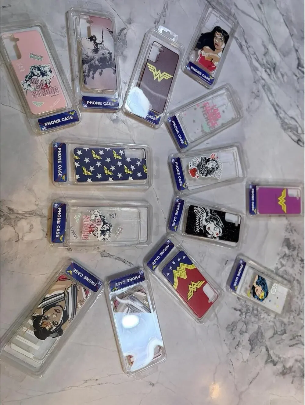 Lot of 34 DC Phone Cases Wonder Woman Superman Justice League New Galaxy